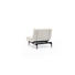 SESSEL Lederlook Weiß - Ulmefarben/Dunkelbraun, Design, Holz/Textil (90/79/115cm) - Innovation
