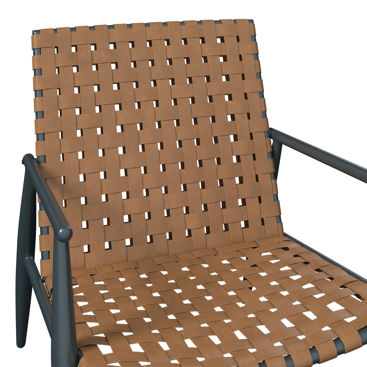 BALKONSET  3-teilig  - Schwarz/Braun, MODERN, Glas/Kunststoff (178/72.3/77.5cm) - Ambia Garden