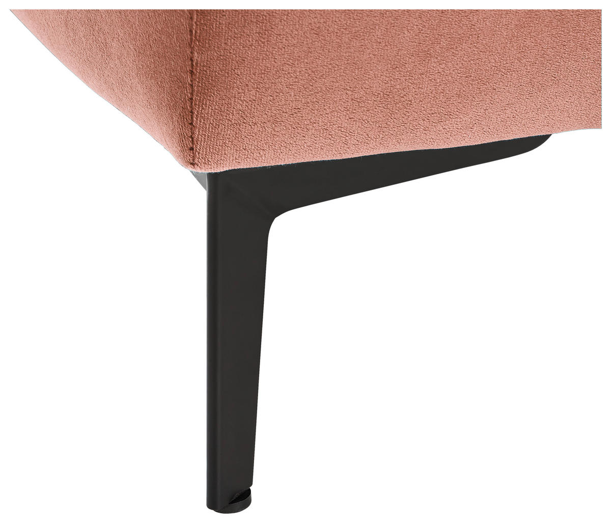 BOXSPRINGBETT 180/200 cm  in Altrosa  - Schwarz/Altrosa, Konventionell, Textil/Metall (180/200cm) - Boxxx