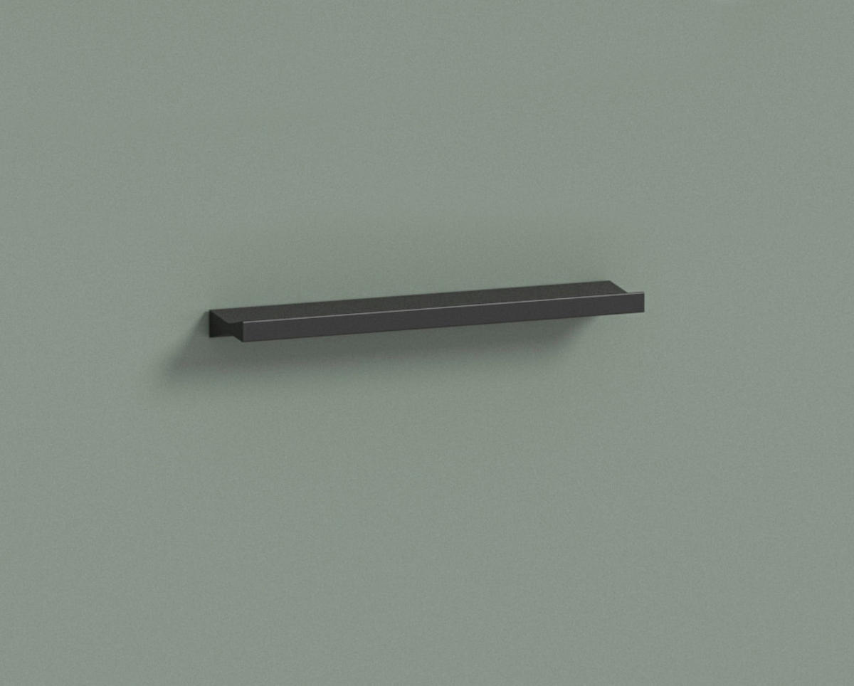 KOUPELNA šalvějově zelená  - černá/šalvějově zelená, Moderní, kompozitní dřevo/plast (60cm) - MID.YOU
