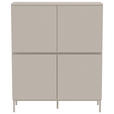 HIGHBOARD  in 100/122/35 cm  - Kaschmir, Design, Holzwerkstoff/Metall (100/122/35cm) - Hom`in