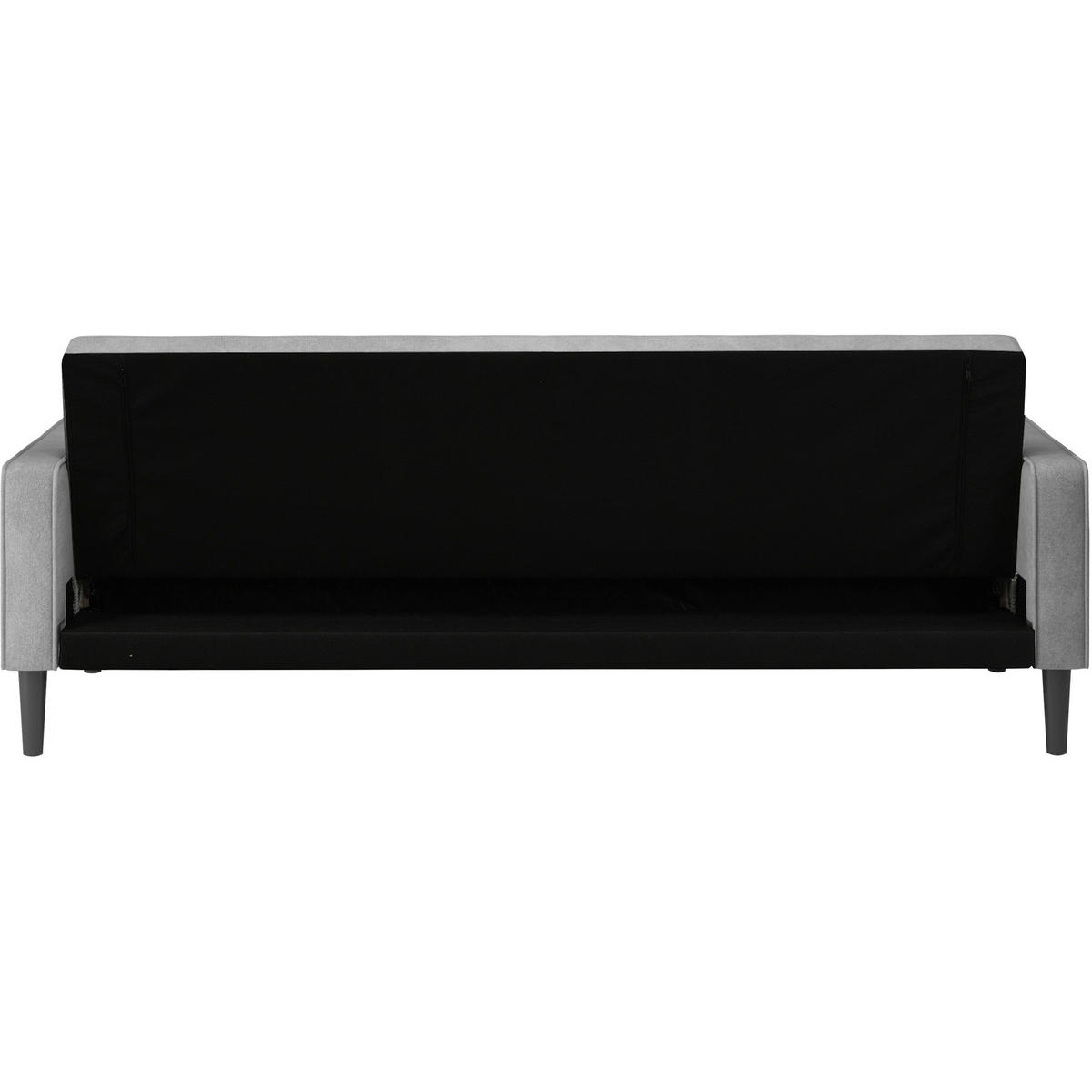 SCHLAFSOFA AARHUS in Webstoff Anthrazit Skandinavisch, Modern  - Anthrazit/Braun, Basics, Holz/Textil (213/81/86cm) - Livetastic
