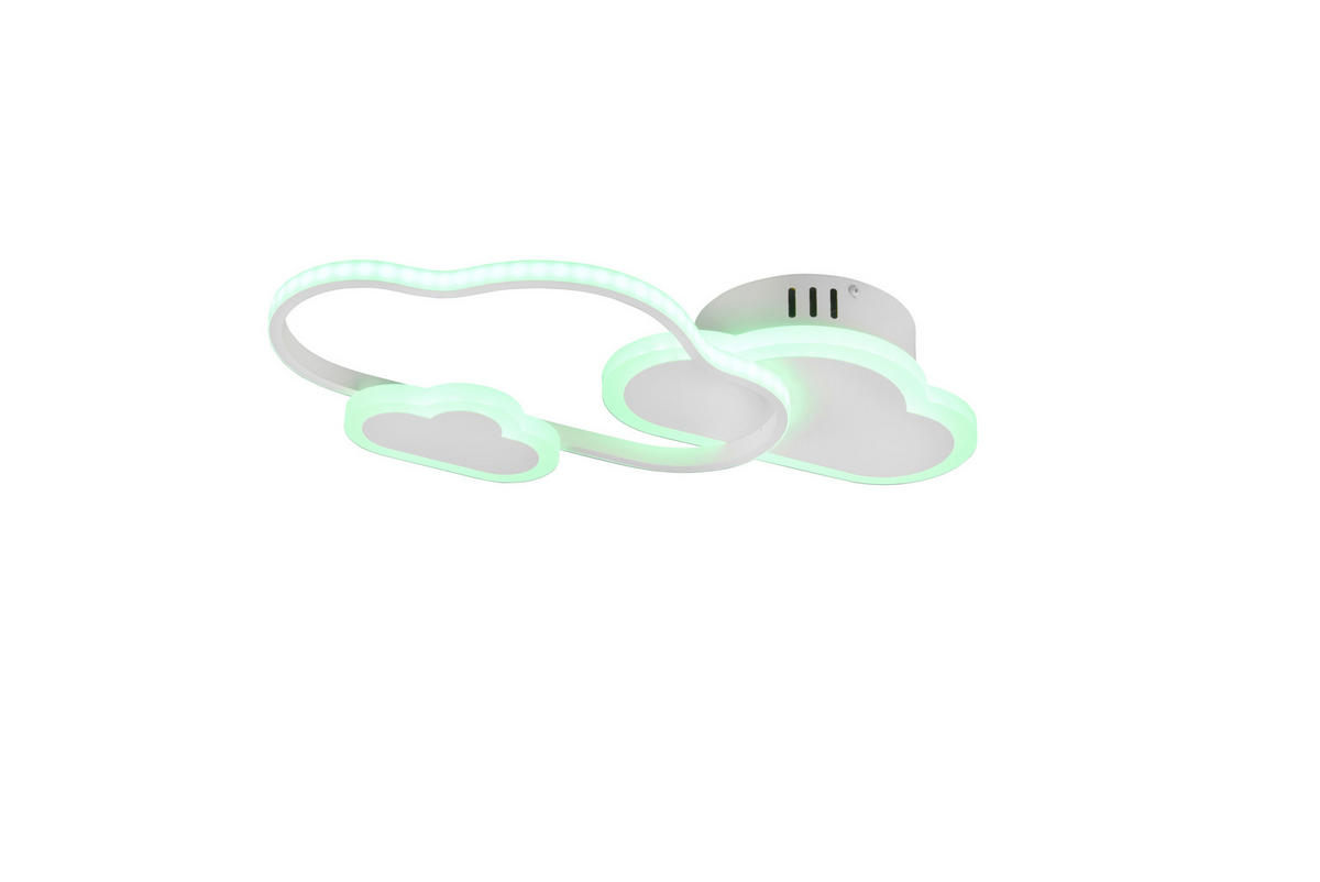 LED-WANDLEUCHTE 52/25/9,5 cm   - Weiß, Design, Metall (52/25/9,5cm)