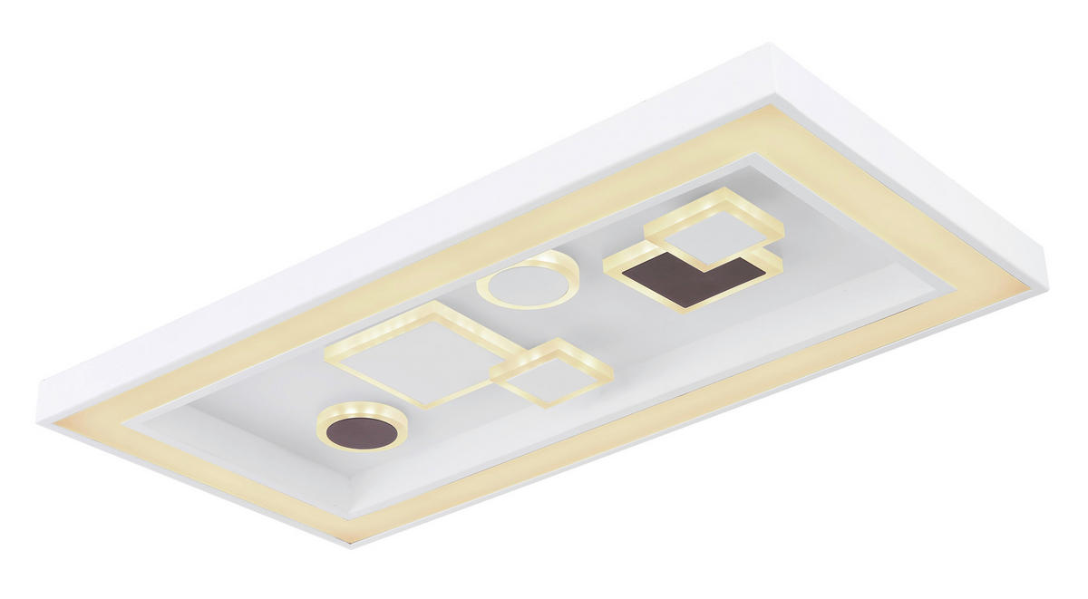 STROPNA LED-SVETILKA  Picture 36 W/4300 lm/3000-6000 K/230 V/ - bela/barve kapučina, Trend, kovina/umetna masa (60/30/7cm) - Novel