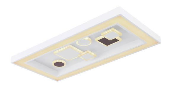 LED-DECKENLEUCHTE 60/30/7 cm   - Opal/Weiß, Trend, Kunststoff/Metall (60/30/7cm) - Novel