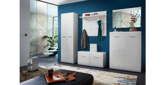 GARDEROBE 5-teilig in 275/200/39 cm - Weiß, Design, Holzwerkstoff (275/200/39cm) - Carryhome