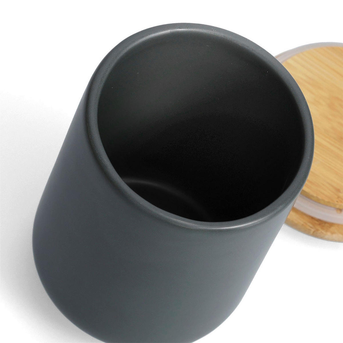 VORRATSDOSENSET  - Schwarz, Basics, Keramik (25,5/25,5/15cm) - Zeller Present