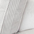 ECKSOFA Naturfarben Cord Zierkissen, Rückenkissen, Rücken echt  - Schwarz/Naturfarben, MODERN, Kunststoff/Textil (307/228cm) - Carryhome