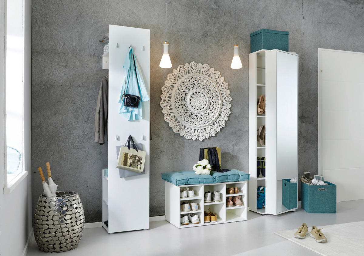 HALLMÖBEL  i 40/197/32 cm  - vit, Design, trämaterial (40/197/32cm) - Carryhome