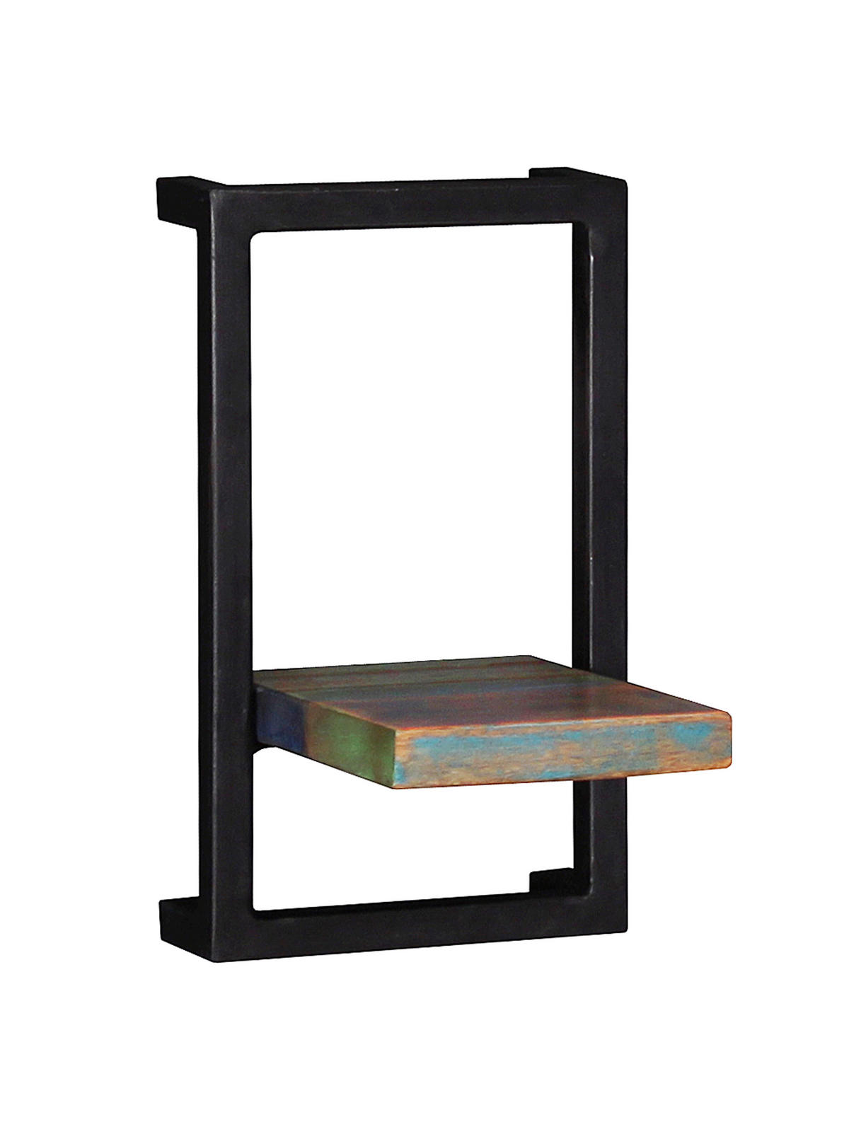 WANDREGAL 20/35/25 cm  - Multicolor/Schwarz, Design, Holz/Metall (20/35/25cm) - MID.YOU