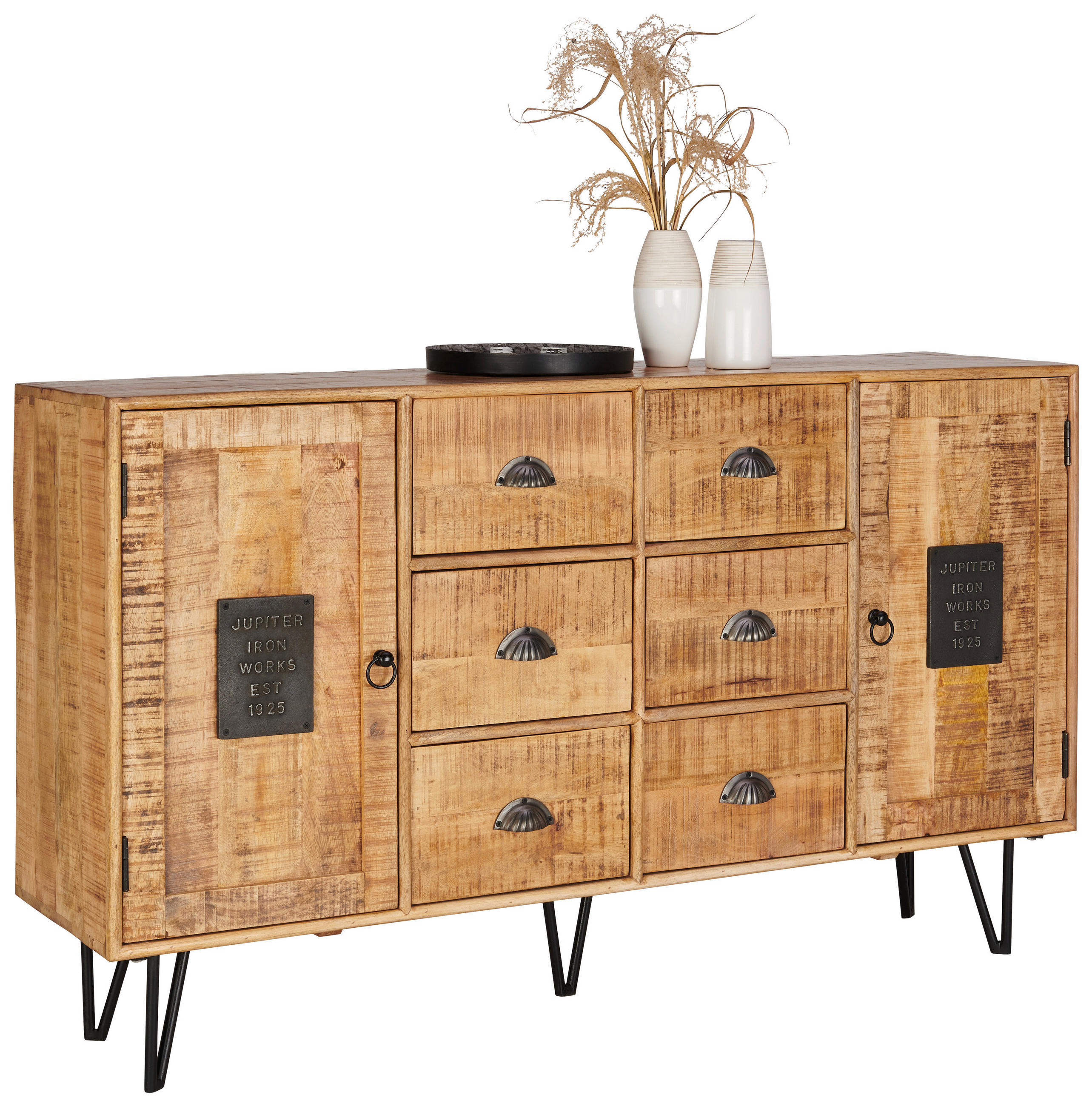 SIDEBOARD  in 150/90/40 cm  - Hellbraun/Naturfarben, LIFESTYLE, Holz/Metall (150/90/40cm) - Landscape