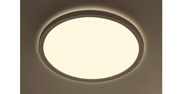 LED-DECKENLEUCHTE 29,3/2,8 cm   - Weiß, Basics, Kunststoff (29,3/2,8cm) - Novel