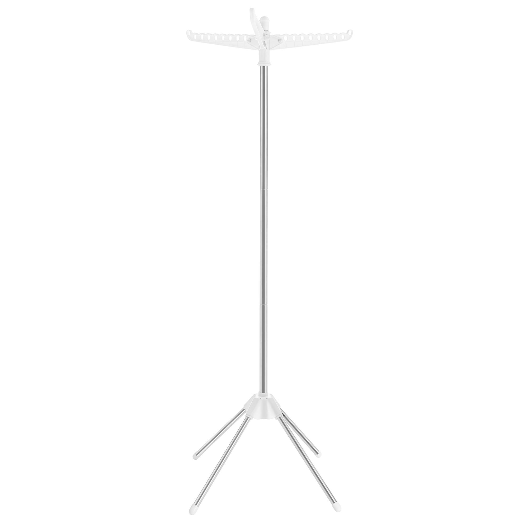 KLEIDERSTÄNDER in Silberfarben, Weiß 65/151,5/65 cm   - Silberfarben/Weiß, Basics, Kunststoff/Metall (65/151,5/65cm)