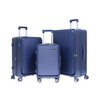 Set Valize De Călătorie - albastru, Design, plastic/metal - Novel