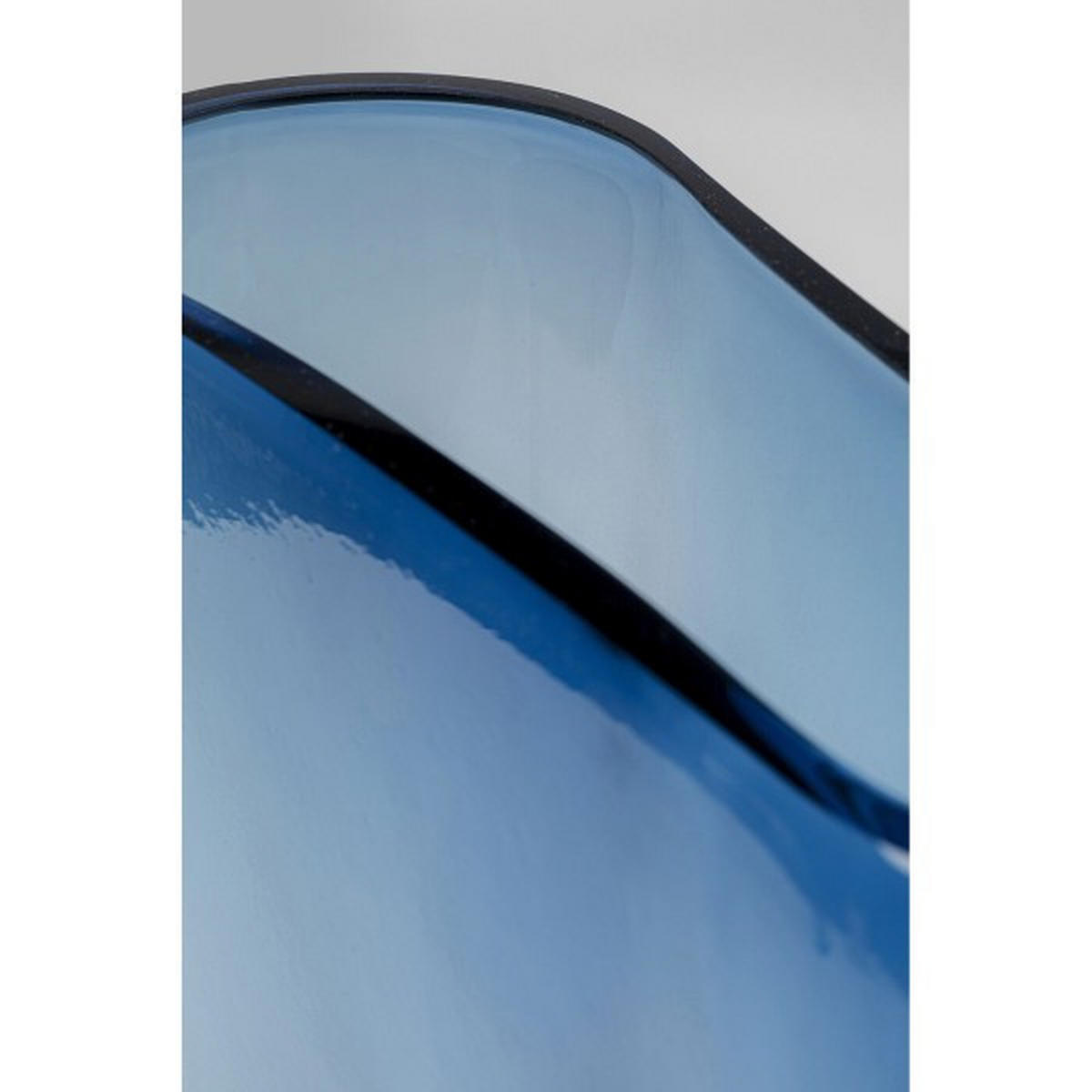VASE 40 cm  - Blau, Design, Glas (25/40/11cm) - Kare-Design