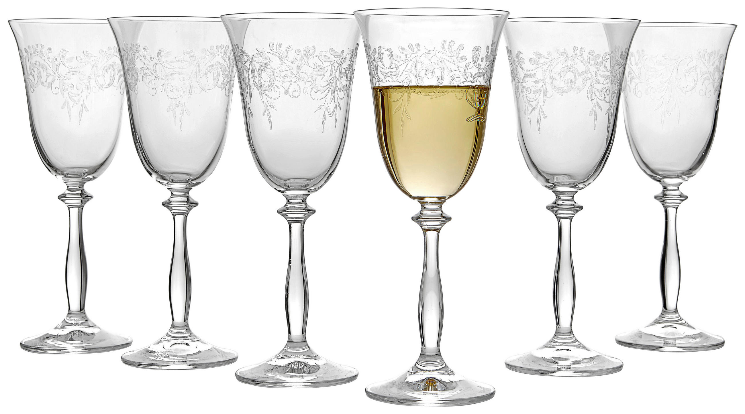 WEIßWEINGLAS-SET  6-teilig  - Klar, Trend, Glas (0,25l) - Novel