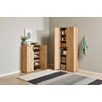 SCHUHSCHRANK in 70/106/33,5 cm - Eichefarben/Schwarz, KONVENTIONELL, Holzwerkstoff/Kunststoff (70/106/33,5cm) - Xora