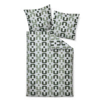 BETTWÄSCHE 3-teilig Makosatin 240/220 cm  - Salbeigrün, Design, Textil (240/220cm) - Janine