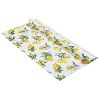 OBRUS, 85/85 cm, žltá, biela - žltá/biela, textil (85/85cm) - Esposa