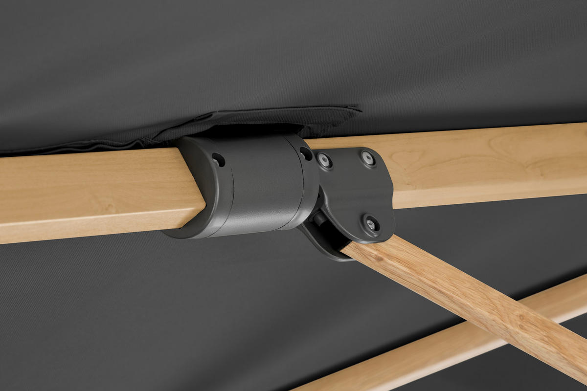 AMPELSCHIRM   - Eichefarben/Anthrazit, Basics, Textil/Metall (358/263/300cm) - Schneider