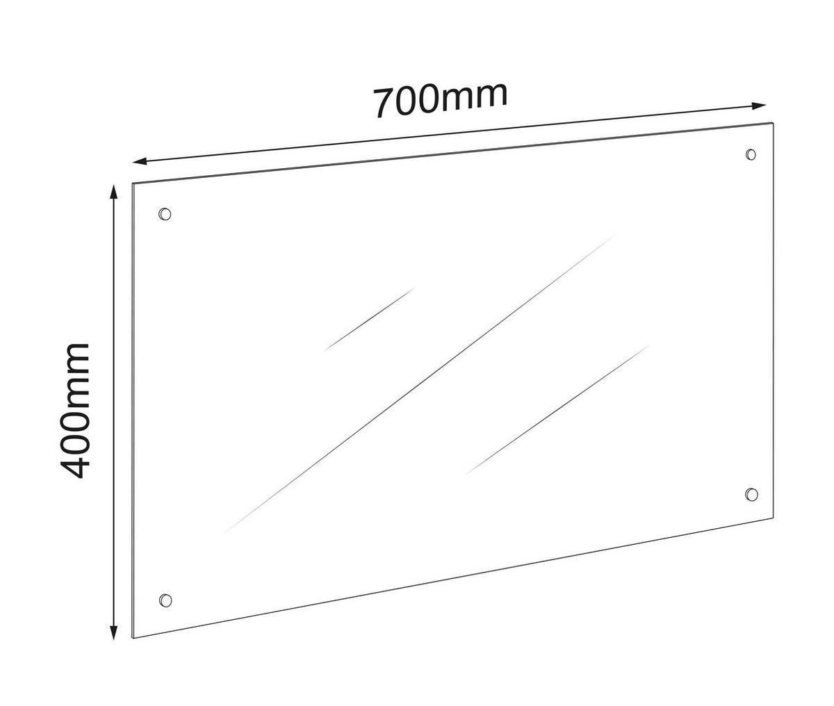 KÜCHENRÜCKWAND  - Klar, Trend, Glas (70/40cm) - MID.YOU