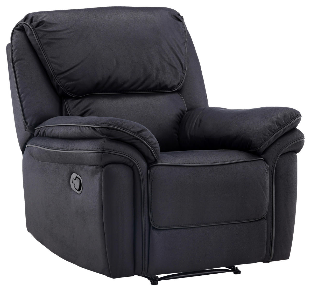 FERNSEHSESSEL in Schwarz  - Schwarz, Design, Kunststoff/Textil (104/103/99cm) - Livetastic