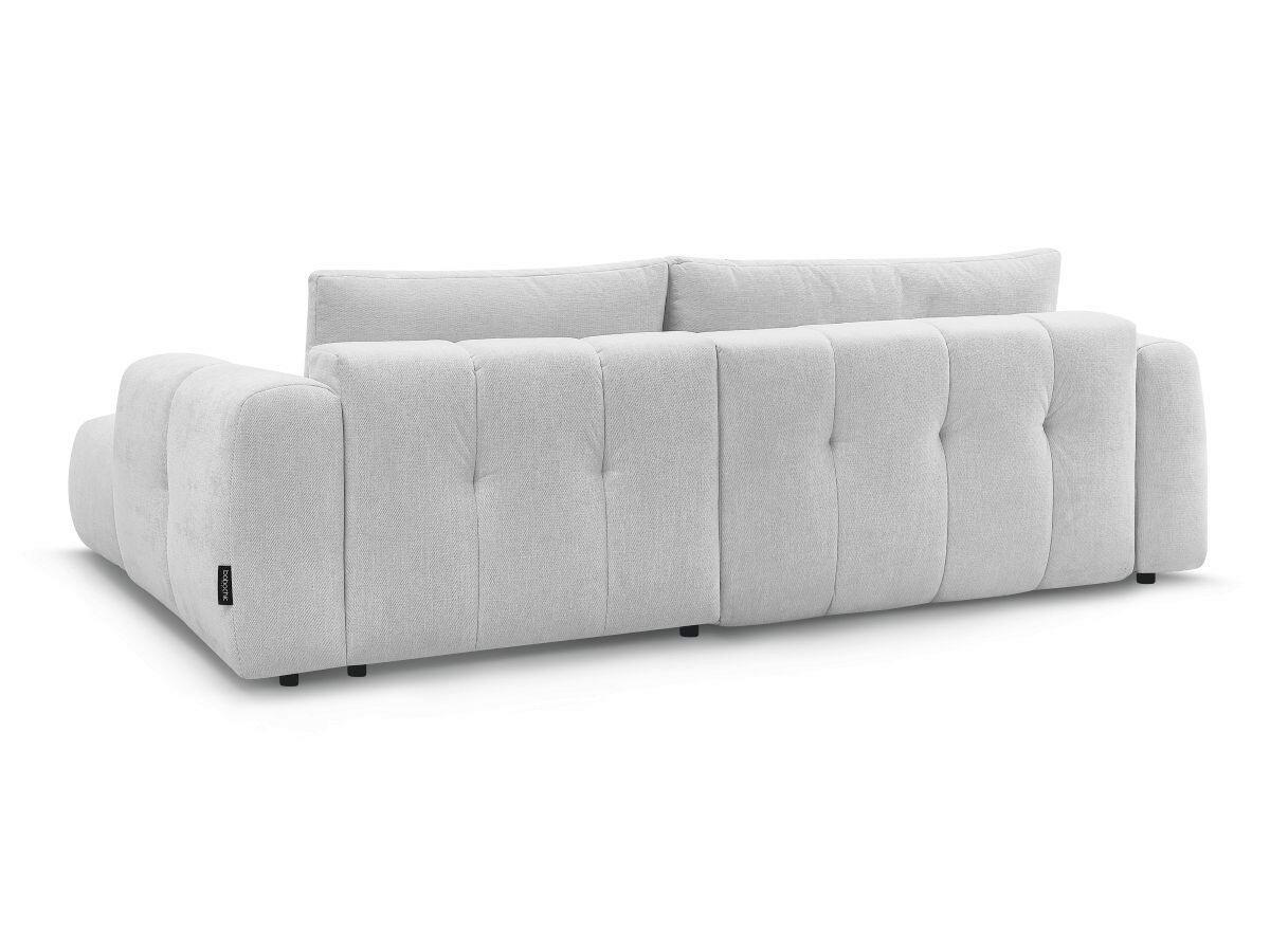 ECKSCHLAFSOFA FUJI Leinenoptik Hellgrau  inkl.  - Hellgrau/Schwarz, MODERN, Kunststoff/Textil (292/160cm)