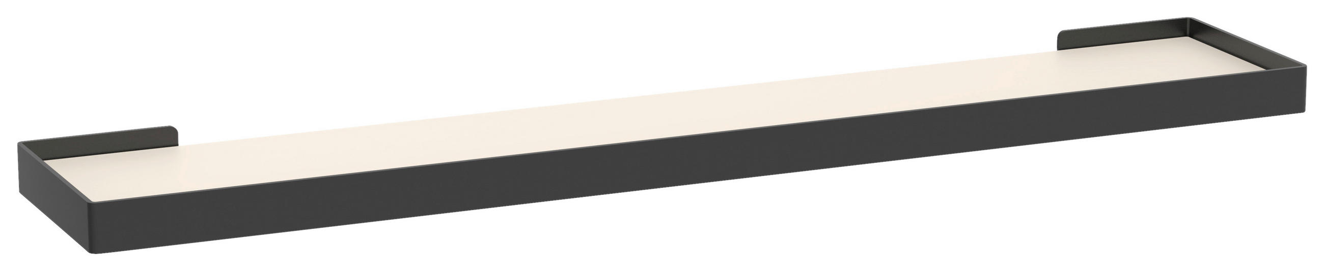 WANDBOARD Metall, Holzwerkstoff Schwarz, Kaschmir  - Kaschmir/Schwarz, Basics, Holzwerkstoff/Metall (80/3/15cm) - Xora