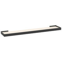 WANDBOARD80/3/15 cm Schwarz, Kaschmir  - Kaschmir/Schwarz, Basics, Holzwerkstoff/Metall (80/3/15cm) - Xora
