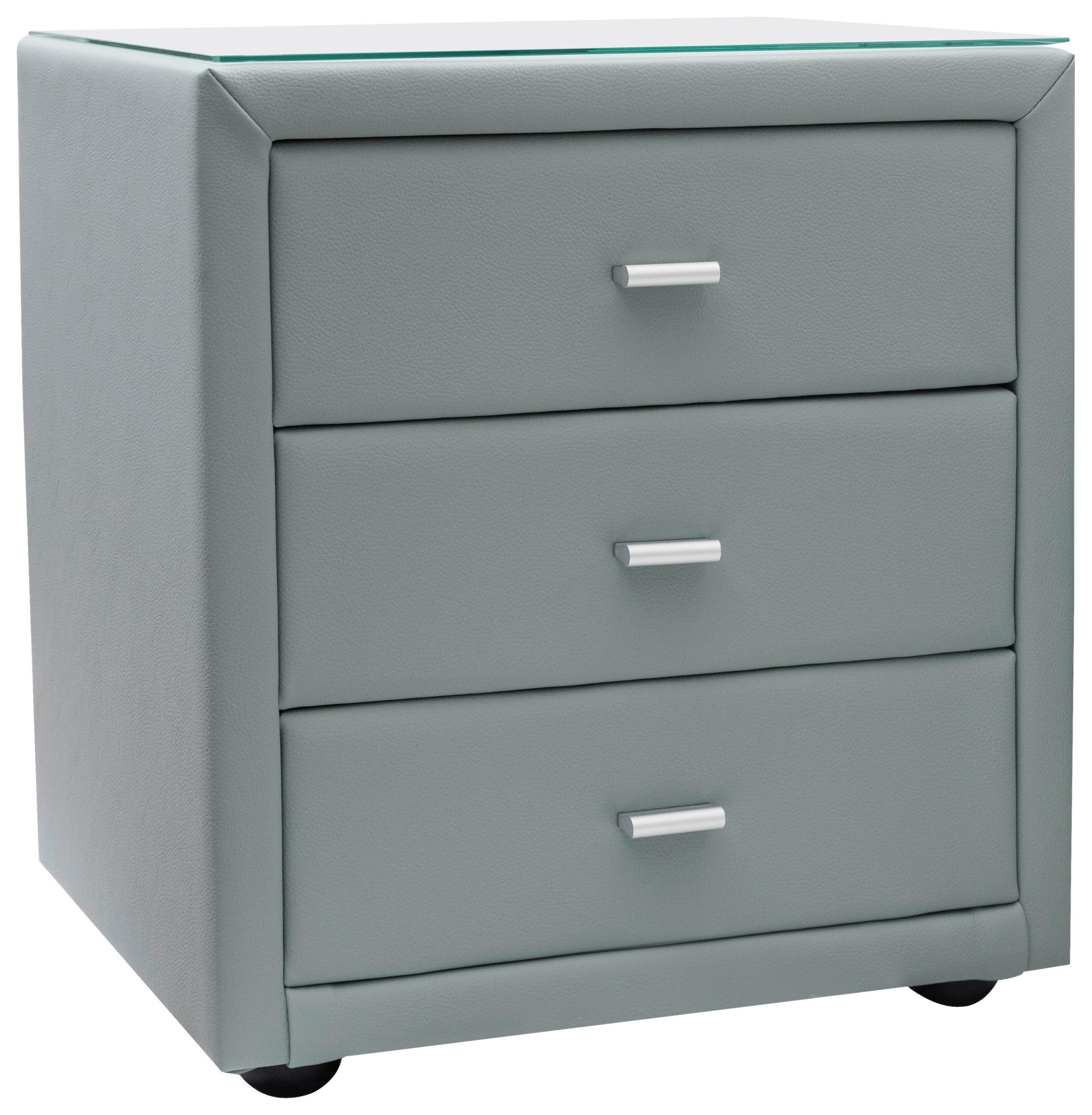 ÉJJELISZEKRÉNY olívazöld  - olívazöld/ezüstszínű, Basics, textil (50/55/45cm) - Esposa