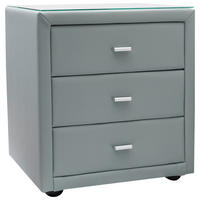 ÉJJELISZEKRÉNY olívazöld  - olívazöld/ezüstszínű, Basics, textil (50/55/45cm) - Esposa