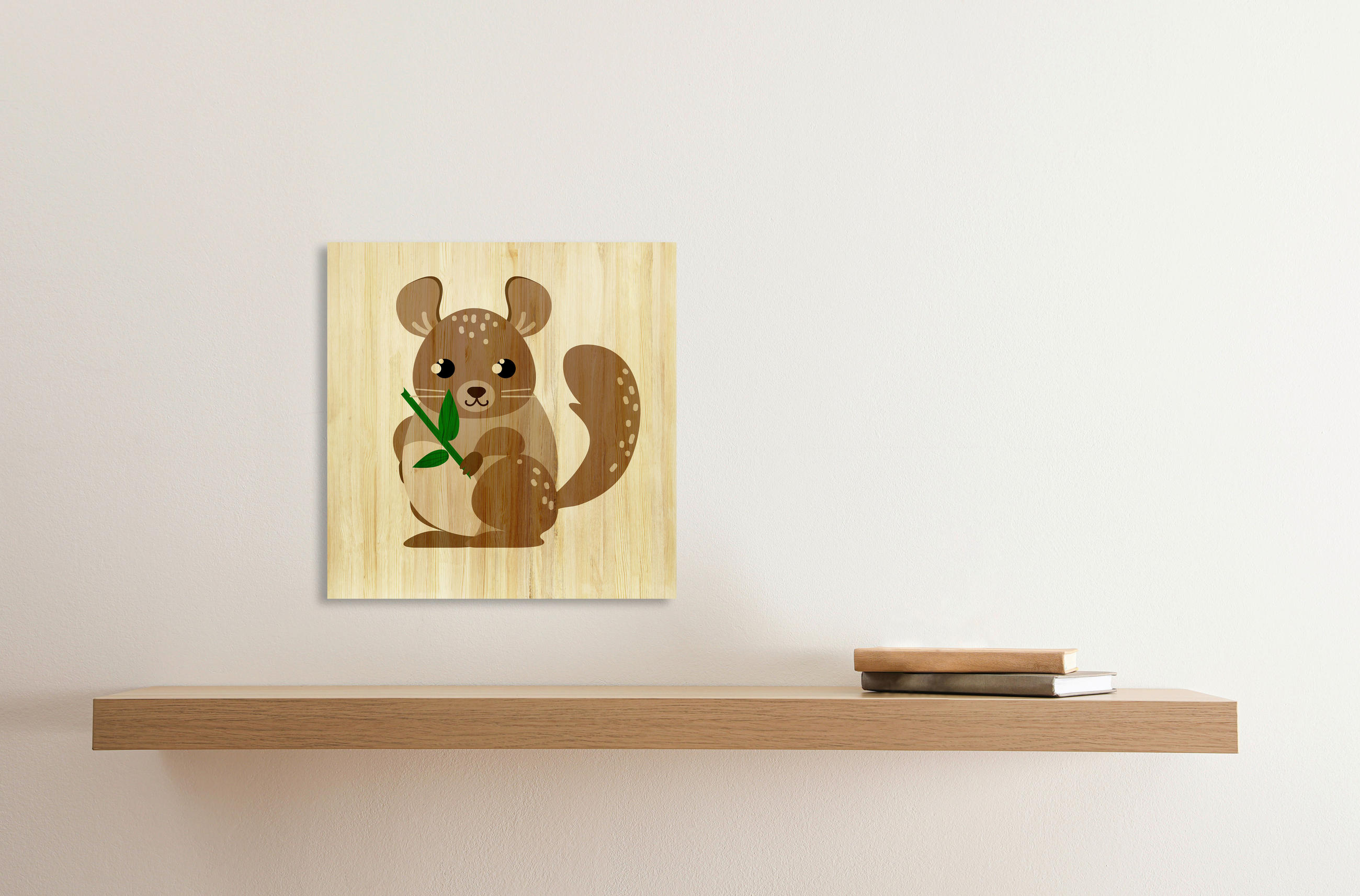 BABYWANDDEKO - Grau, Basics, Holz (30/30/3cm)