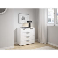 KOMMODE  in 80/81/42 cm  - Dunkelgrau/Weiß, Design, Holzwerkstoff/Metall (80/81/42cm) - Xora