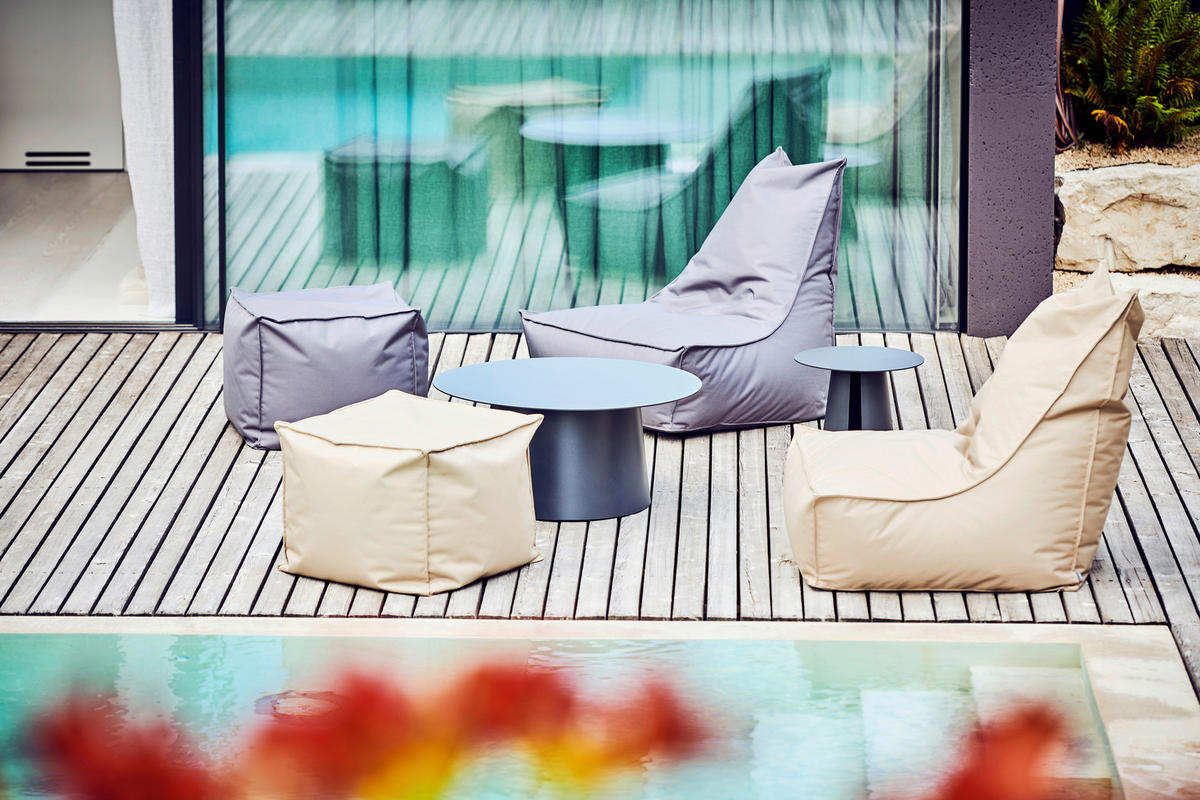 OUTDOORSITZSACK Uni  - Anthrazit, Design, Textil (80/80/80cm) - Jan Kurtz