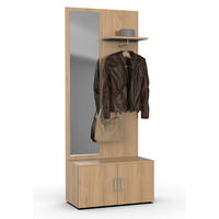 HALLMÖBEL 3 delar  i 80/185/36 cm  - bokfärgad, Basics, trämaterial (80/185/36cm) - Xora