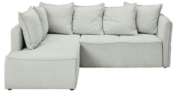 ECKSOFA Naturfarben Chenille  - Schwarz/Naturfarben, KONVENTIONELL, Kunststoff/Textil (193/233cm) - Carryhome