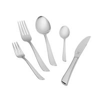 JEDILNI PRIBOR  Twist  60-delni    - srebrne barve, Konvencionalno, kovina (1cm) - Justinus