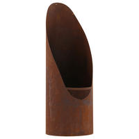 FEUERKORB  - Dunkelorange, KONVENTIONELL, Metall (37/100/37cm) - Gardenson