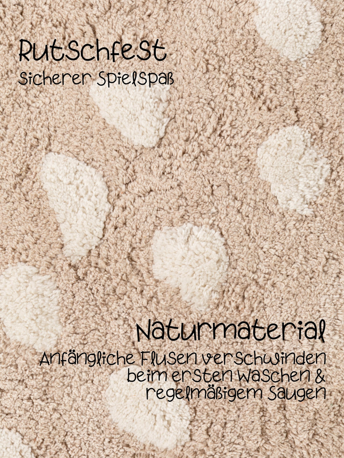 KINDERTEPPICH 120/152 cm Snuggle Nienchen Hase  - Beige, Basics, Kunststoff/Textil (120/152cm) - Hanse Home