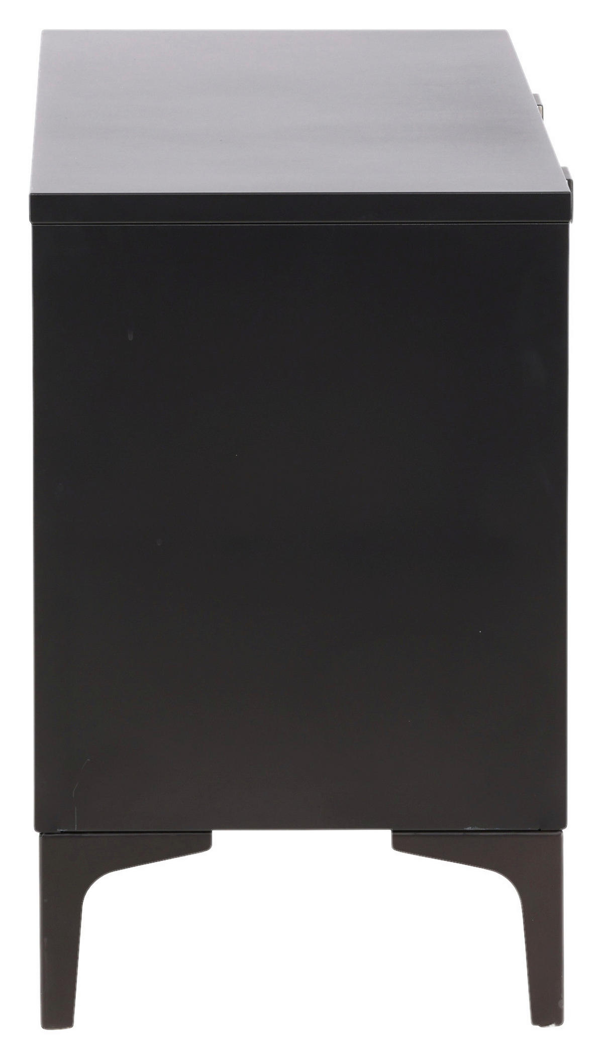 LOWBOARD  in 120/63/40 cm  - Schwarz, Design, Metall (120/63/40cm) - Livetastic