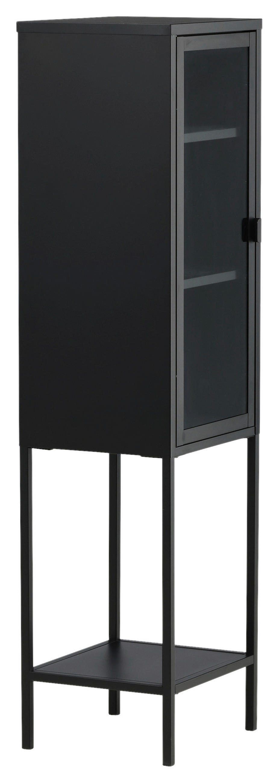 VITRINE in Schwarz  - Schwarz, Design, Metall (40.5/150/35cm) - Livetastic