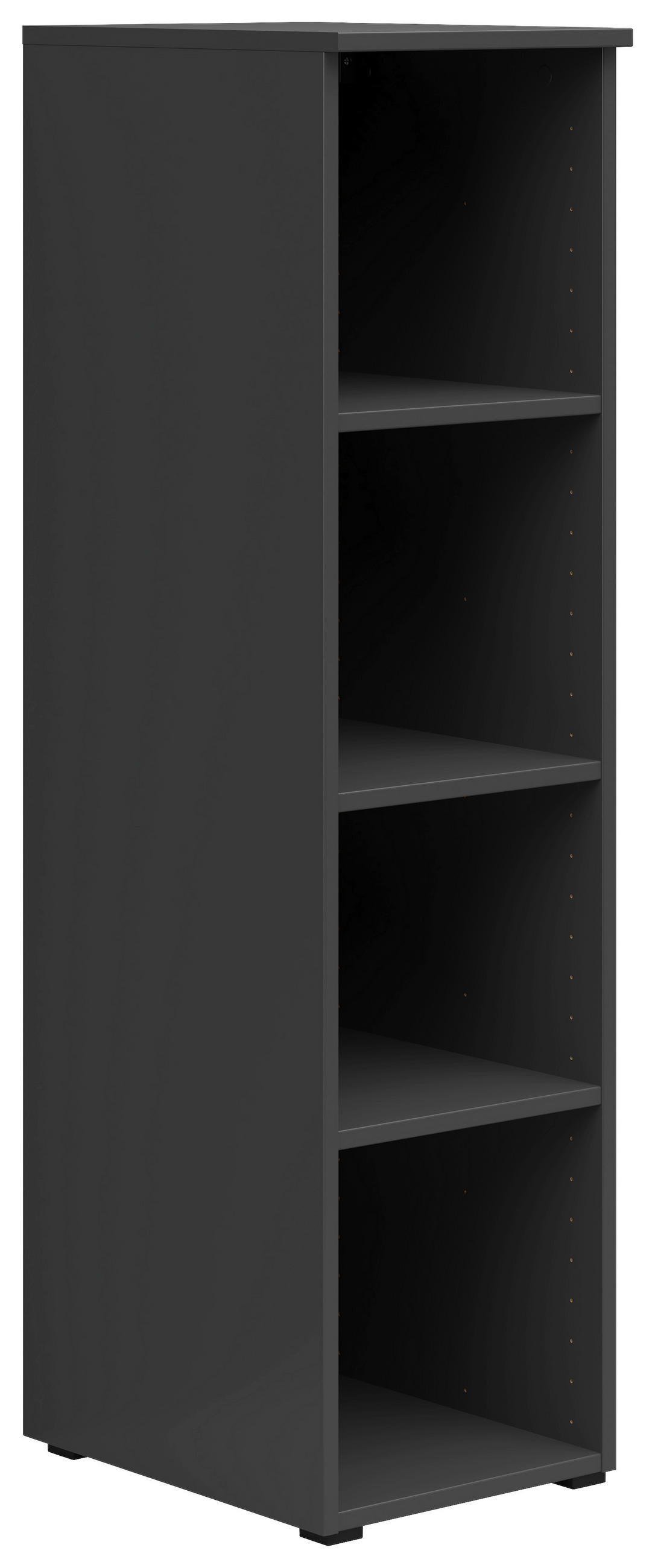 REGAL Graphitfarben  - Anthrazit/Graphitfarben, MODERN, Holzwerkstoff/Kunststoff (30/115/40cm) - Carryhome