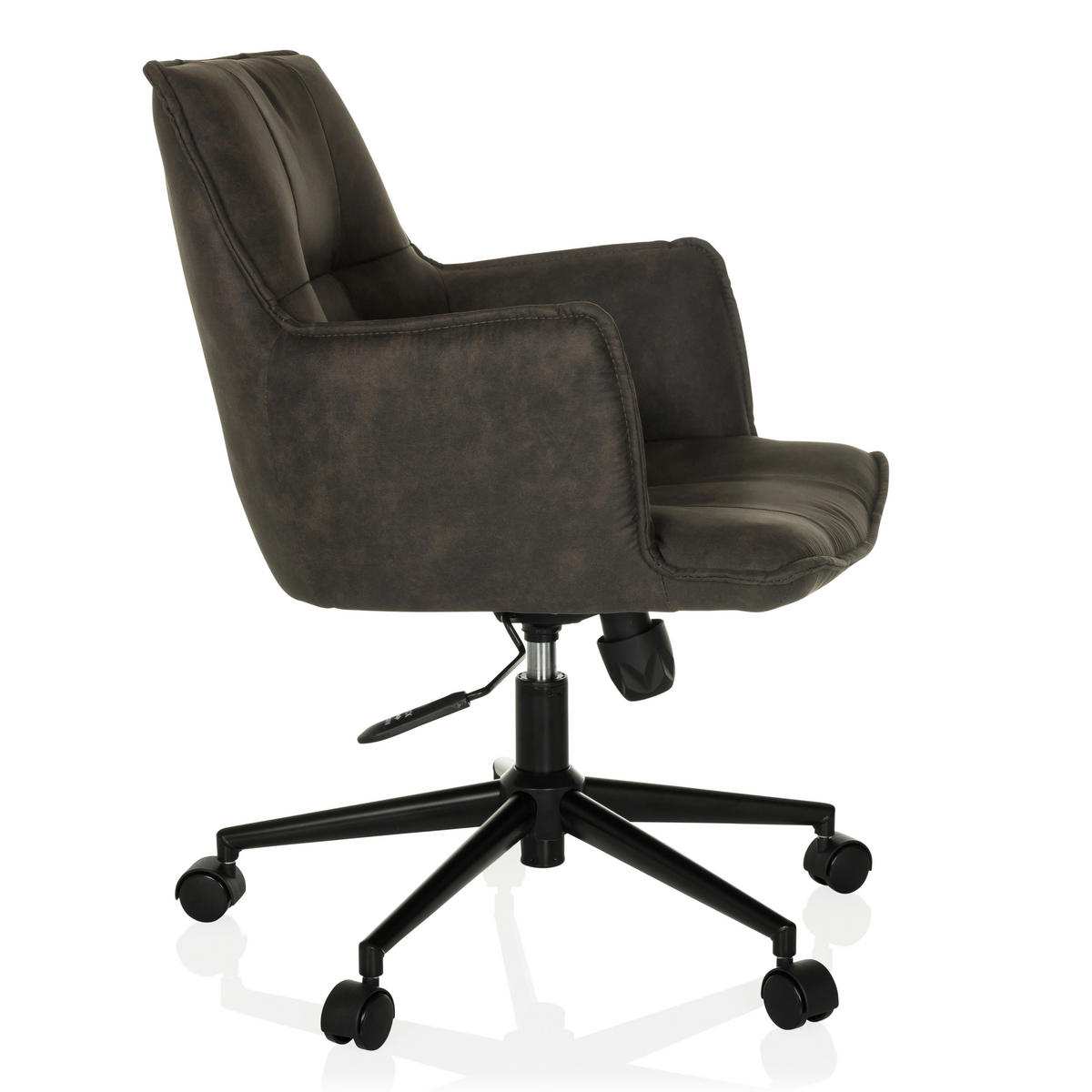 DREHSTUHL Dunkelgrau  - Dunkelgrau/Schwarz, MODERN, Kunststoff/Textil (54/85/70cm) - MID.YOU