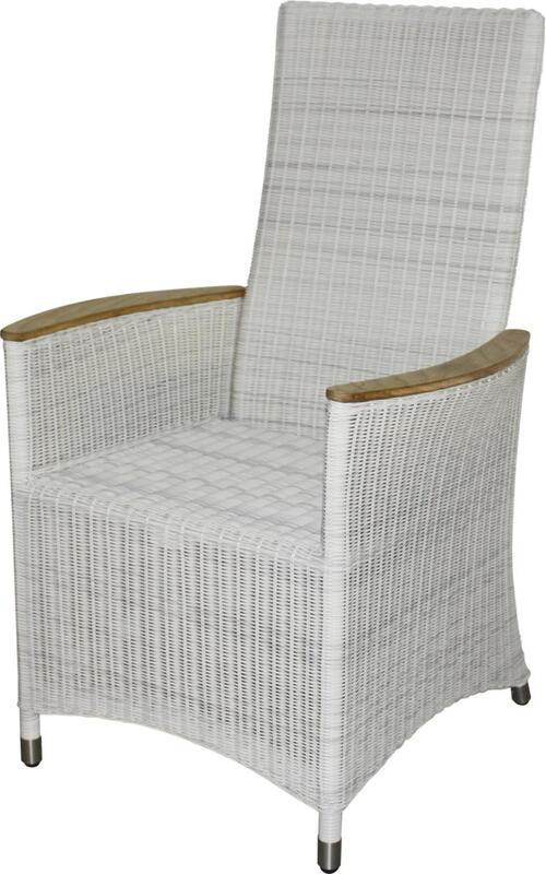 GARTENSESSEL Teakholz Aluminium Weiß, Alufarben, Teakfarben - Alufarben/Weiß, Design, Holz/Kunststoff (67/107/67cm) - Zebra