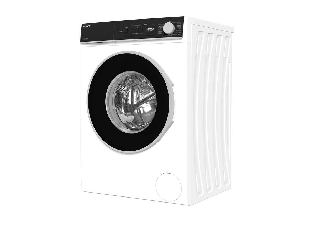 WASCHMASCHINE ES-NFA814BW1NA-DE  - Weiß, Basics, Glas/Kunststoff (60/85/53cm) - Sharp