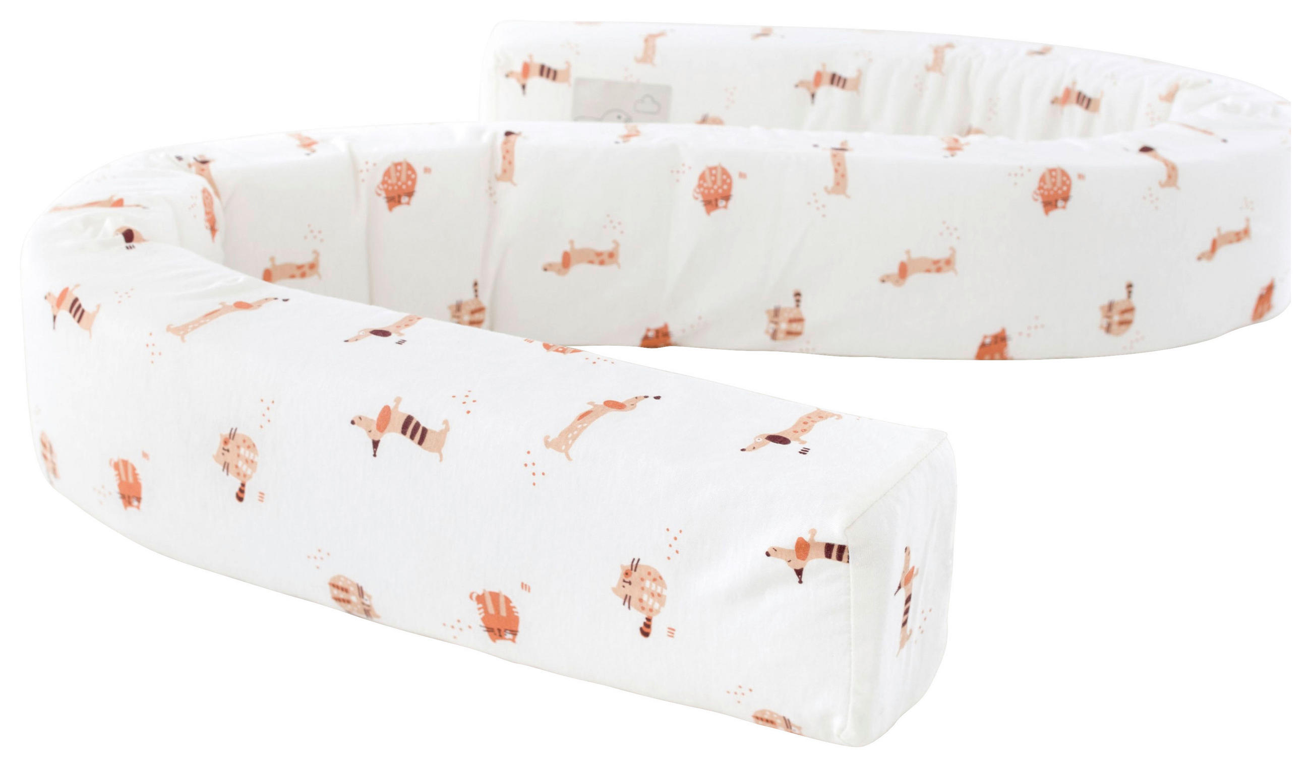 NESTCHENSCHLANGE Dinolino    - Altrosa/Weiß, Basics, Textil (200cm) - Träumeland