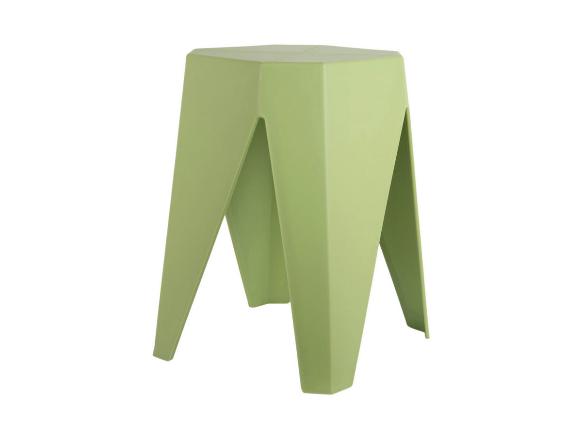 STAPELHOCKER Salbeigrün  - Salbeigrün, Basics, Kunststoff (29/47cm) - Leitmotiv