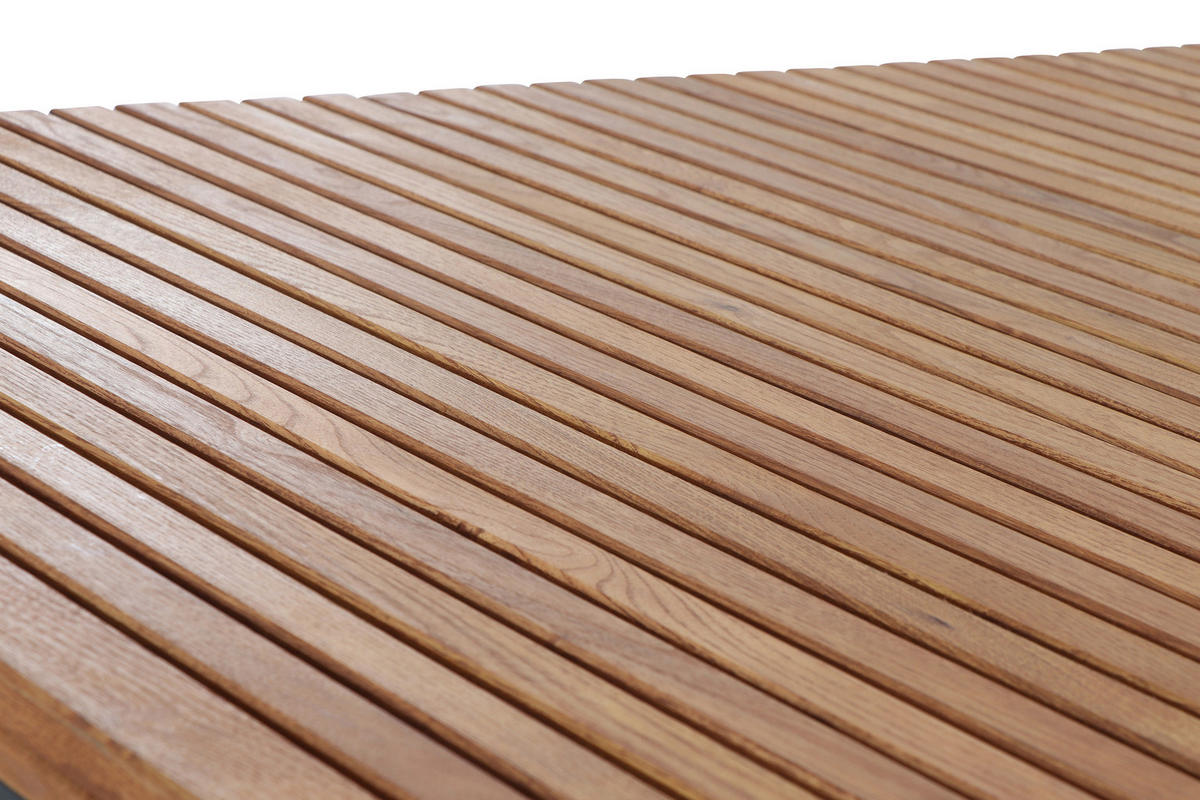 GARTENTISCH 220/100/76 cm Holz, Metall rechteckig  - Anthrazit/Robinienfarben, KONVENTIONELL, Holz/Metall (220/100/76cm) - Siena Garden