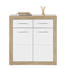 KOMMODE - Eichefarben/Silberfarben, Design, Holz/Holzwerkstoff (82/88/37cm) - Boxxx KOMMODE - Eichefarben/Silberfarben, Design, Holz/Holzwerkstoff (82/88/37cm) - Boxxx