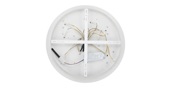 LED-DECKENLEUCHTE 46,8/6 cm - Schwarz/Weiß, Trend, Kunststoff/Metall (46,8/6cm) - Novel